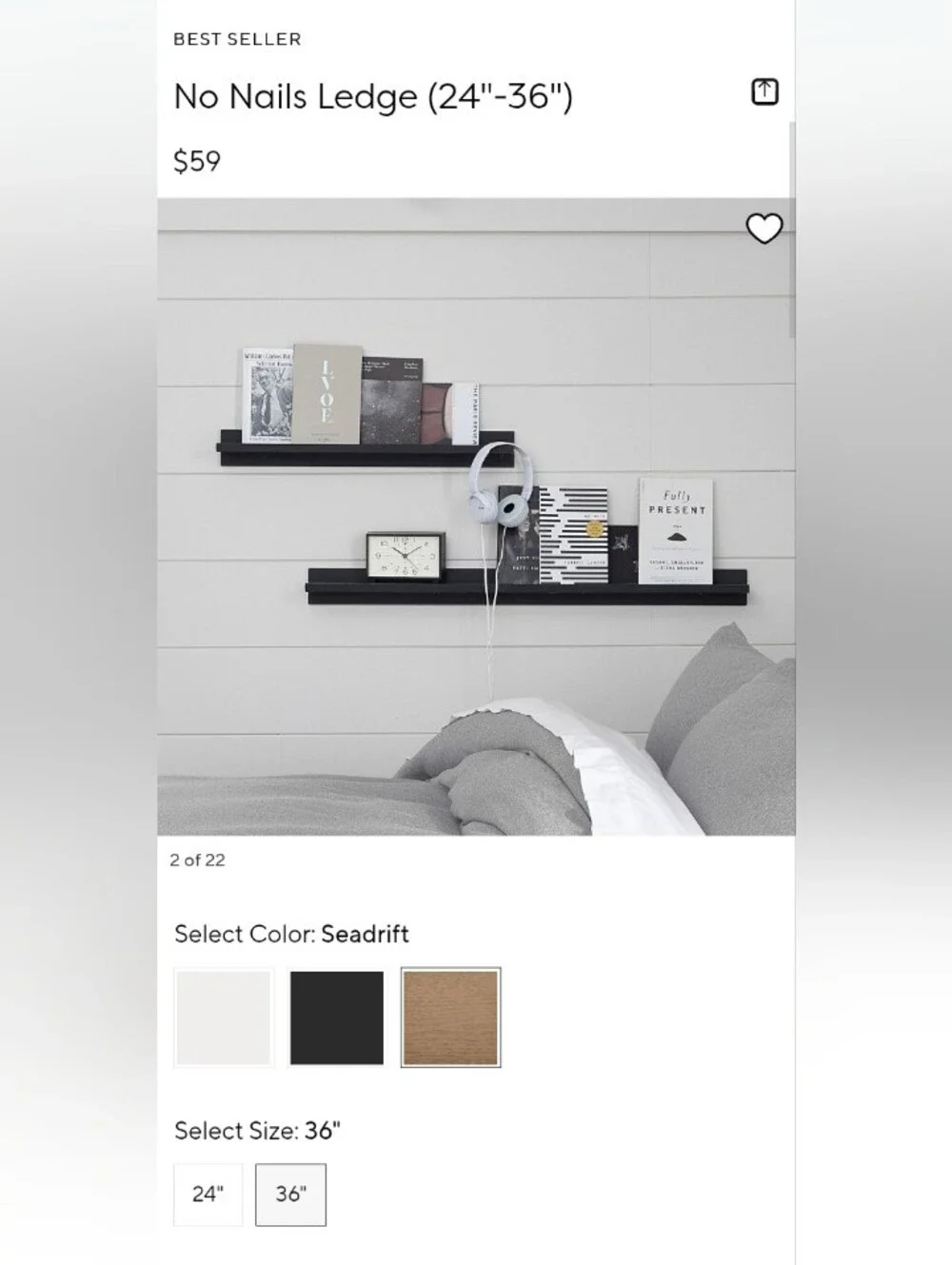Pottery Barn Black Decorative Wall Panel Set of floating shelves